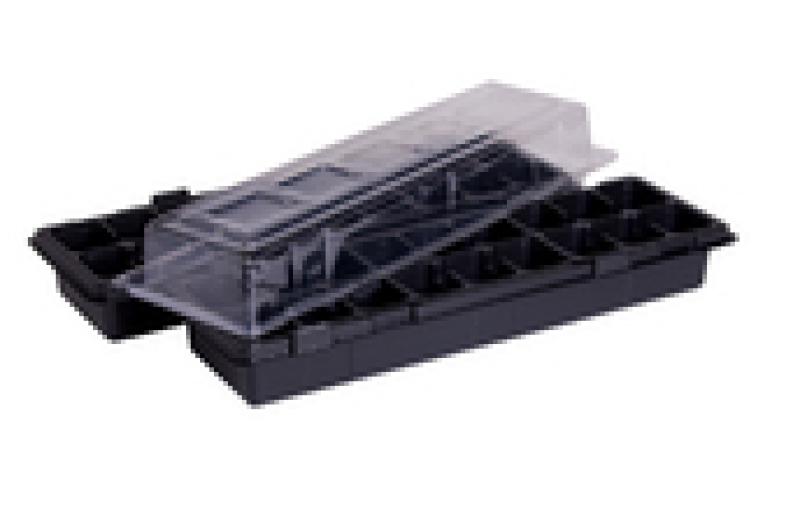 „Mini -Lreenhouse Black 47x16cm“