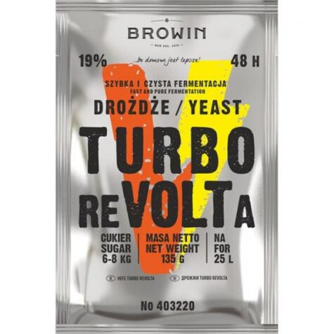 Distiliacinės mielės Turbo Revolta 48 val. 135 g