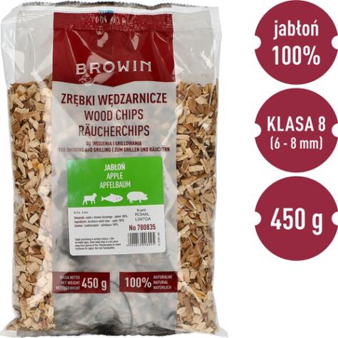 Dūmų grilio traškučiai obelis 450g, 8 klasė