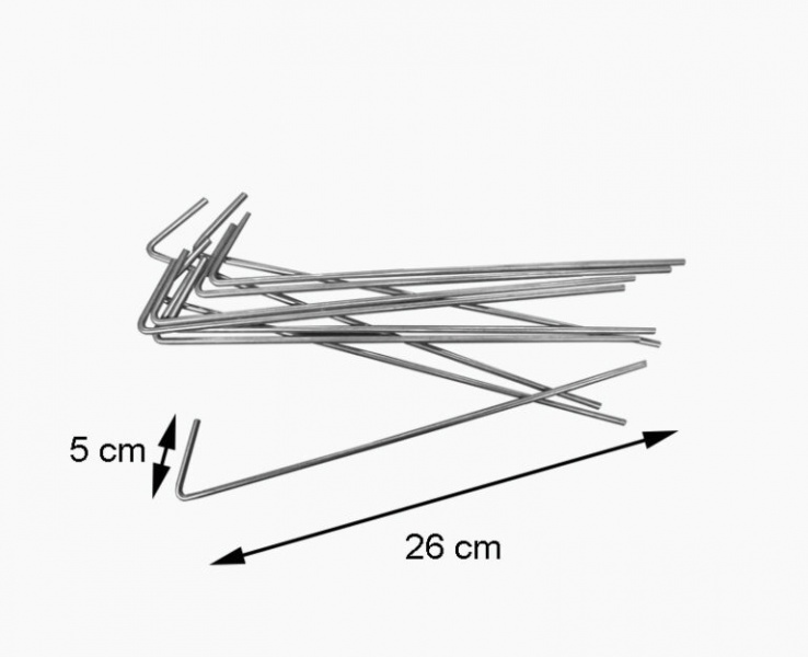 Tvirtinimo strypai iš metalo 250mm, 10 vnt