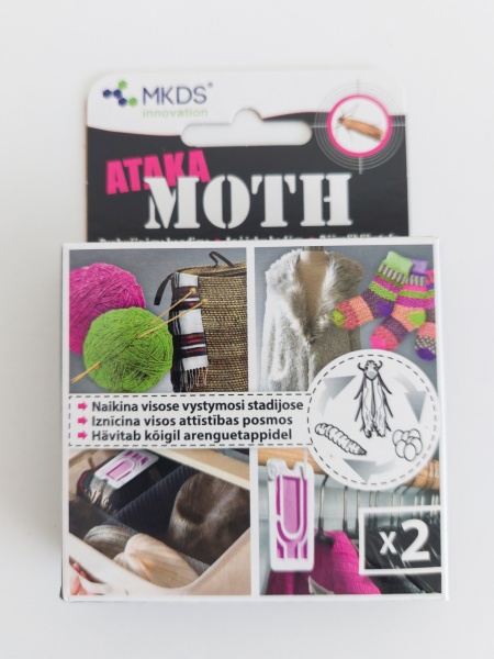 Kandžių atbaidymo priemonė su pakabu 2 vnt Ataka Moth